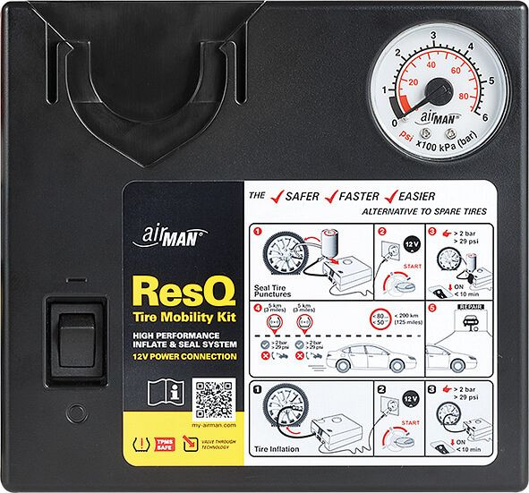 Gonfleur de pneu AirMan ResQ (remplacement pour 51-051-011), 51-051-001