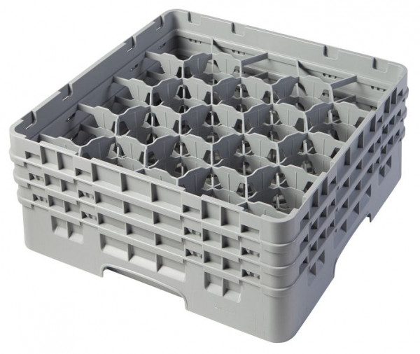 Panier de lavage Cambro 20 compartiments Camrack®, 17,4 cm, gris doux, paquet de 3, 20S638151