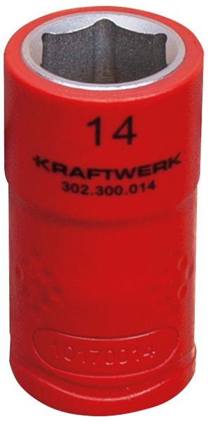 Kraftwerk Douille d'électricien 3/8" 14 mm VDE, 302.300.014