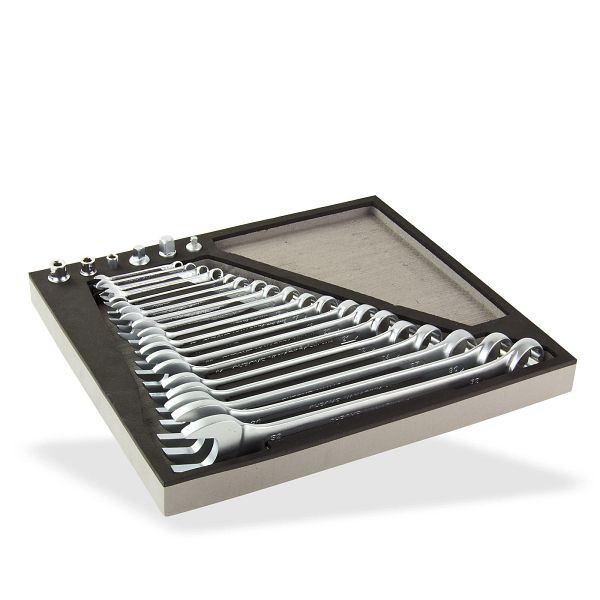 Jeu de clés mixtes ADB, 25 pièces, 380x400mm, 22303