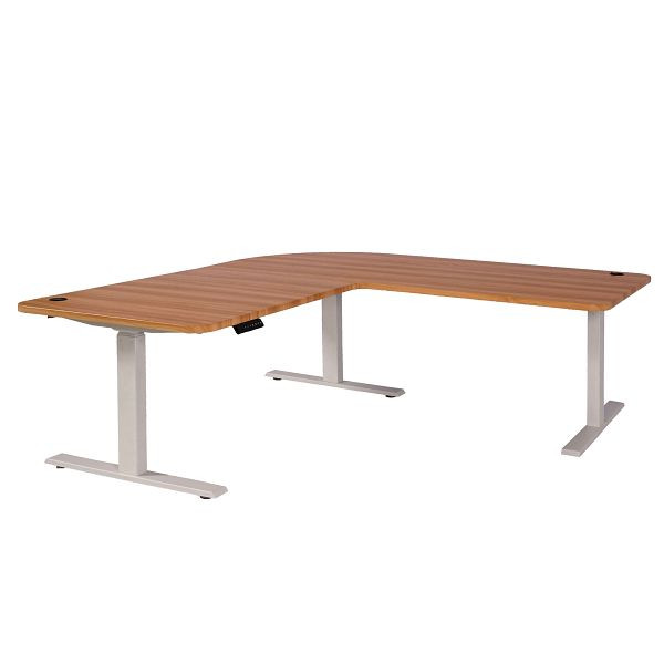 Plateau de table Mendler HWC-D40 pour bureau d'angle, plateau de bureau, 90°, couleur chêne, 75754