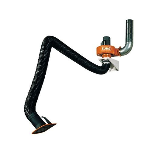 Kit d'évacuation d'air ELMAG avec bras d'aspiration 2 m en version flexible, 57526
