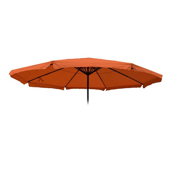 Housse de rechange Mendler pour parasol Meran Pro, parasol marché gastronomie avec volant Ø 5m, polyester, terre cuite, 76812