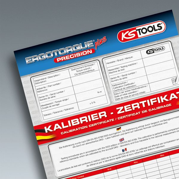 KS Tools Clé dynamométrique à insert de précision ERGOTORQUE® 14x18 mm, 110-550 Nm, 516.1690