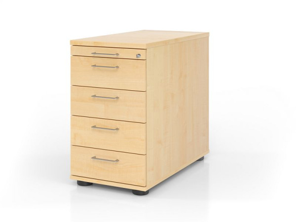 Conteneur sur pied Hammerbacher SC50 BS, profondeur 80, corps : érable / corps : érable, 42,8 x 72 - 76 x 80 cm, 1/3/3/3/3 HE, VSC50/3/3/BS
