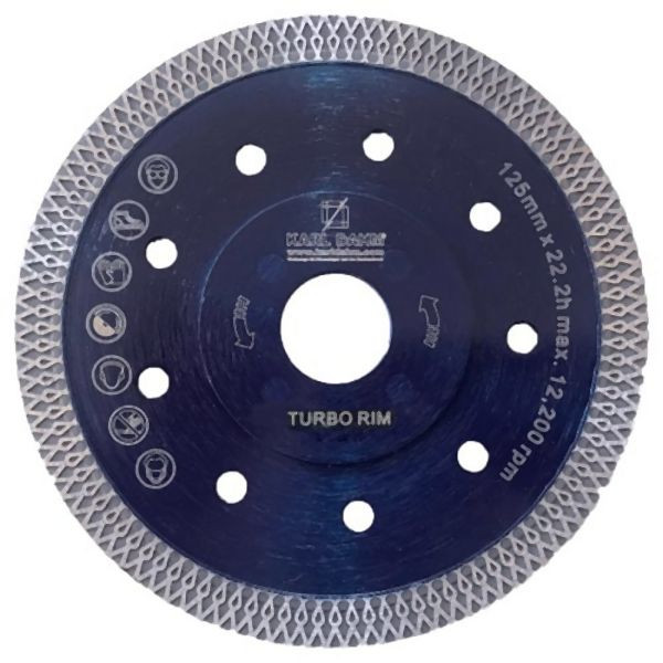 Disque à tronçonner diamanté Karl Dahm Turbo Rim Ø 125 mm, 50338