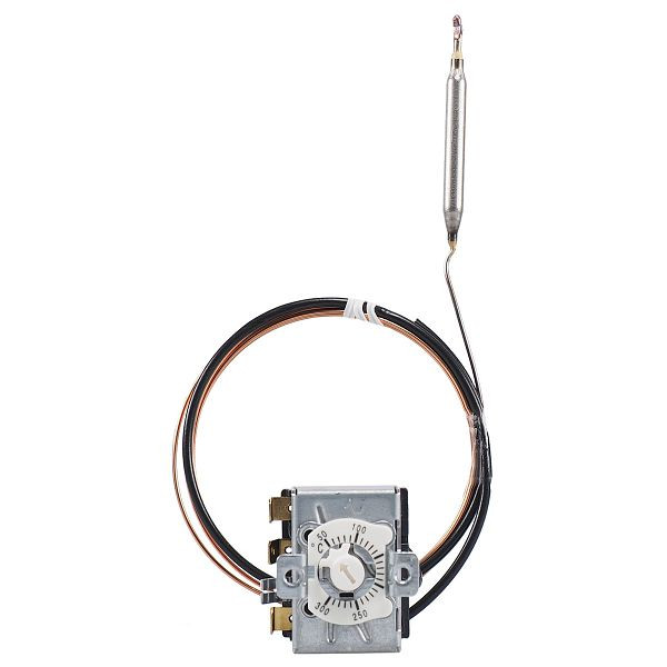 Contrôleur de température JUMO avec contact inverseur, 50 à 300 °C, capillaire 2000 mm, 60003225