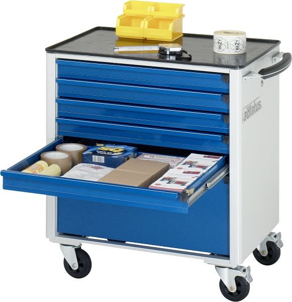 Chariot à outils RAU série adlatus modèle 7320, L700 x P500 x H795 mm, avec support métallique, 02-7320.11