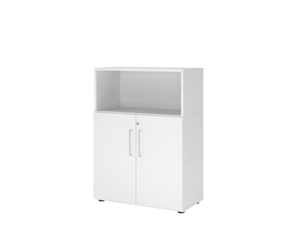 Hammerbacher étagère/portes, 3OH, blanc/blanc, VFW38T2KG/W/W/BS