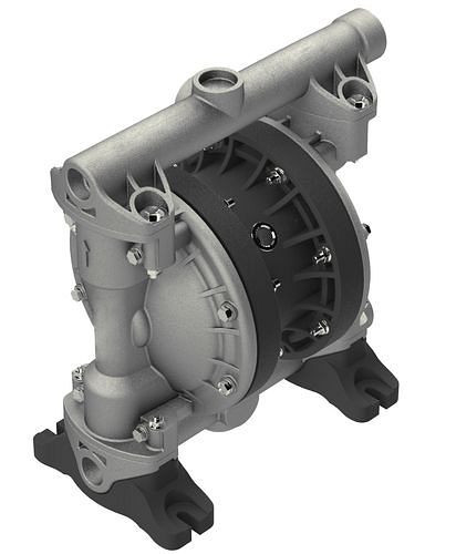 Pompe à air comprimé à double membrane DENIOS, ATEX, 1'', en aluminium / NBR, 287-095