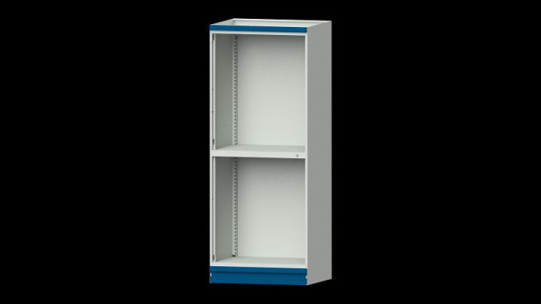 Établis ANKE armoire de base système d'armoire modulaire, modèle 102, 865 x 720 x 2200 mm, boîtier vide ouvert, RAL 7035/5010, 631.104