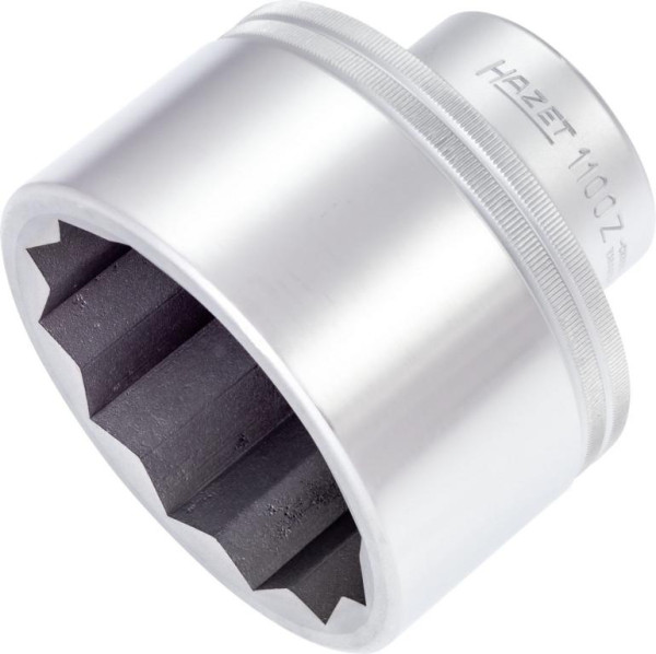 Embout pour clé à douille Hazet, double hexagonal, carré creux 25 mm (1 pouce), profil externe double hexagonal, 80 mm, 1100Z-80