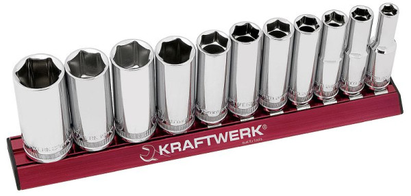 Jeu de clés à douilles Kraftwerk longues, MAGALU 3/8", 11 pièces, 201990