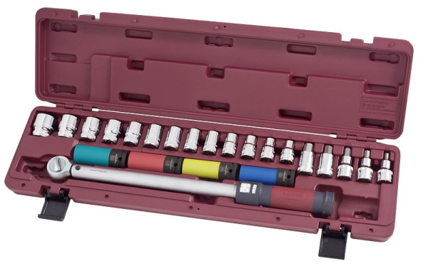 Coffret de clé dynamométrique à clic commutable Kraftwerk, jeu de clés dynamométriques 1/2 "40-200Nm 23 pièces, 3235K3