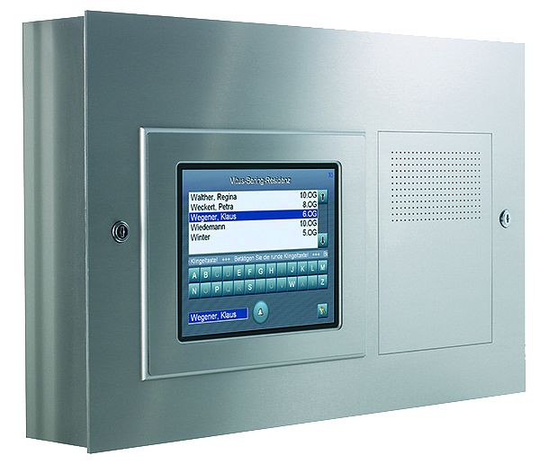 Station extérieure audio TCS série AD4 jusqu'à 1 000 unités résidentielles à écran tactile en saillie horizontale en acier inoxydable, ADA45015-0030