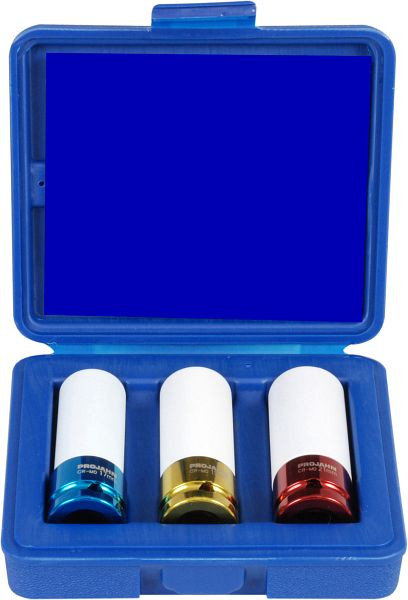 Jeu de douilles à chocs profondes Projahn 1/2 "pour jantes en aluminium 3 pièces, 3082
