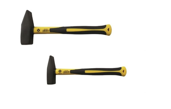 VaGo-Tools Profi 2 pièces marteau de serrurier poignée en fibre de verre serrurier 300g 1000 g, 233-903/910 chacun 1_nv