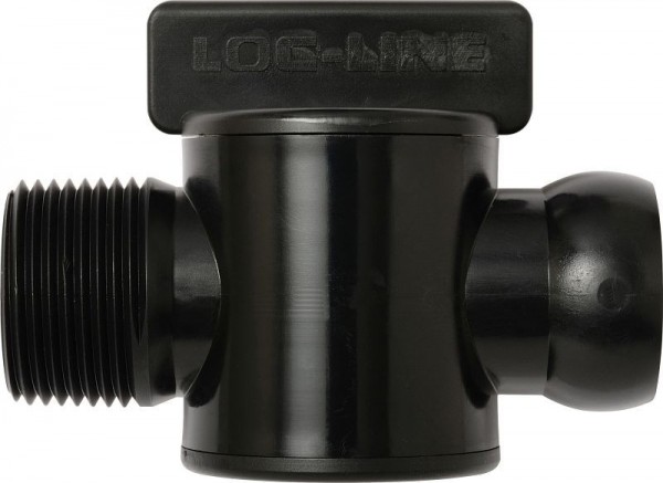 Loc-Line Absperrhahn mit Außengewinde schwarz, VE: 10 Stück, L69556S