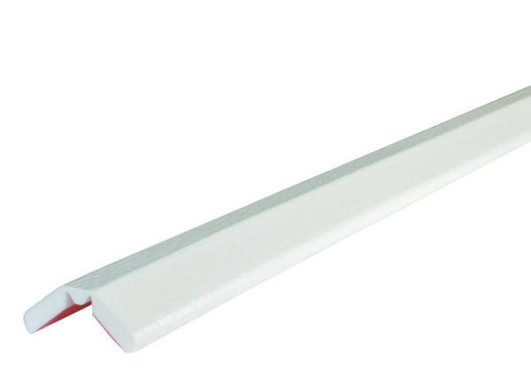Protection d'angle flexible Knuffi, matériau mousse de polyuréthane, 1 mètre, blanc, PW-3004