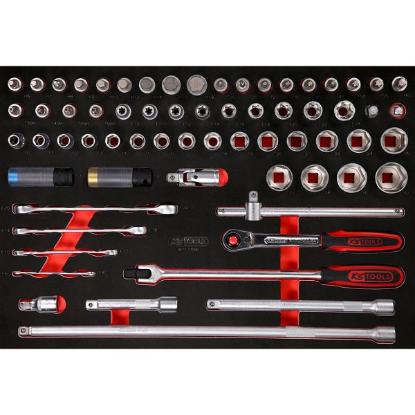 KS Tools PERFORMANCEplus jeu d'outils 66 pièces clé à douille 1/2', 811.0066