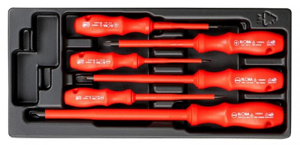 Jeu de tournevis ELORA VDE, 6 pièces, MS-32, 0000532001000