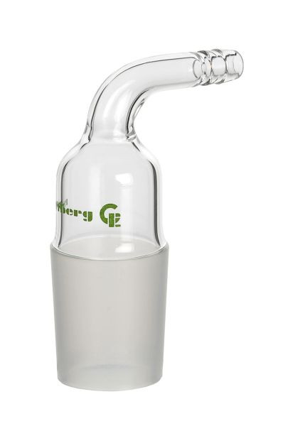Pièce de transition Rettberg, cône NS 29/32 sur olive 9 mm, avec tube coudé, verre borosilicaté 3.3, 134039429