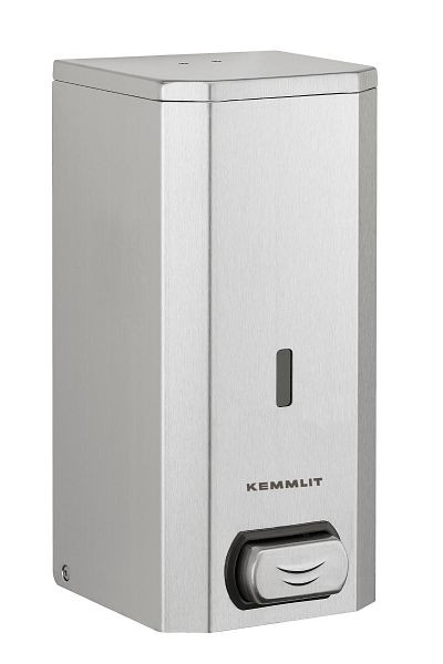 Distributeur de savon et de désinfectant KEMMLIT Basic, manuel, acier inoxydable, brossé, 205.941