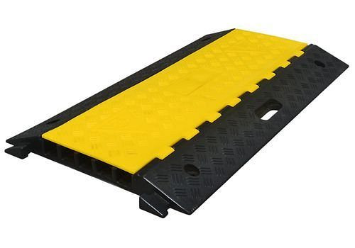 Pont à câbles DENIOS avec 5 canaux de câbles, pour une charge par essieu jusqu'à 8 t, 248-353