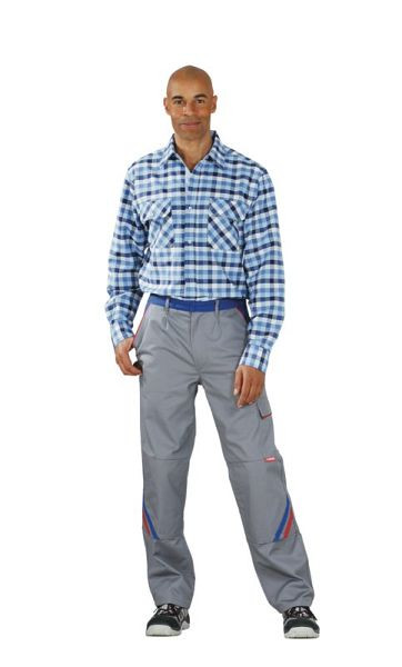 Planam shirts chemise country manche 1/1, carreaux bleus, taille 41/42, 0480041