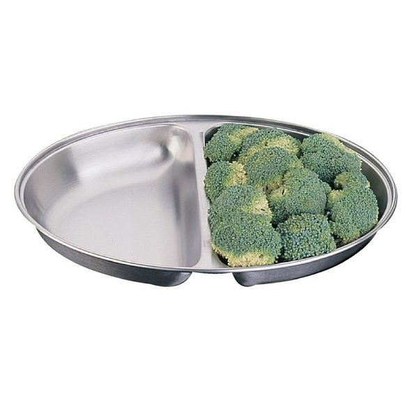 OLYMPIA bol de service ovale pour légumes 2 compartiments 30 x 20,8 cm, P186