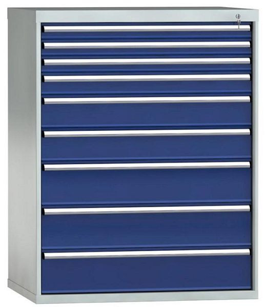 Armoire à tiroirs KLW 1325 x 1031 x 750 mm H x L x P, dimensions d'installation : 1225 mm, division : 54x36 unités, SJB1325-09EP-001
