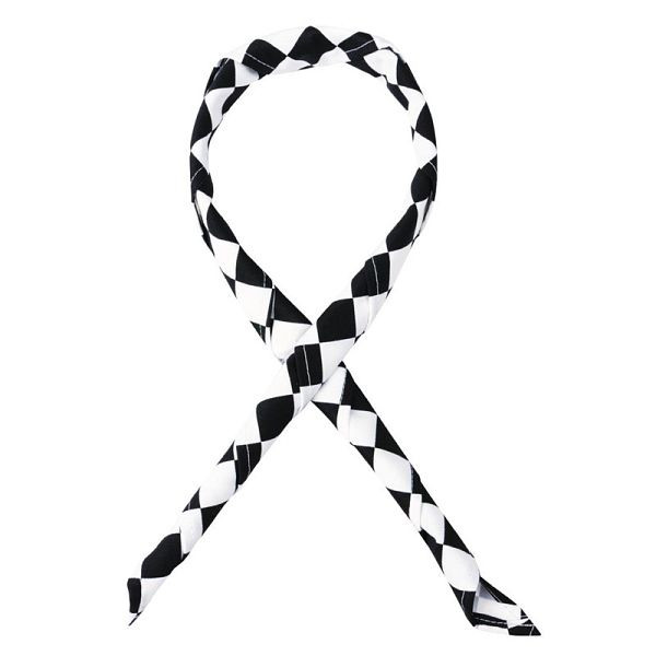 Whites écharpe de noir et blanc grand damier, A261