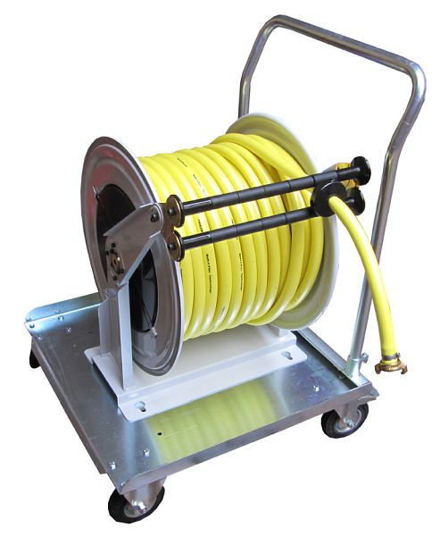 Chariot flexible Ebinger avec pneumatiques, châssis en acier inoxydable, 130.004