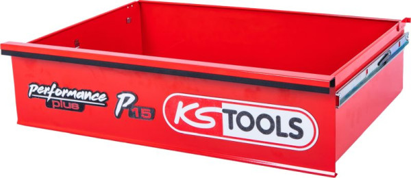 Tiroir KS Tools avec logo et guidage à billes pour chariot d'atelier P15, 568x398x154 mm, 873.1008-R002P