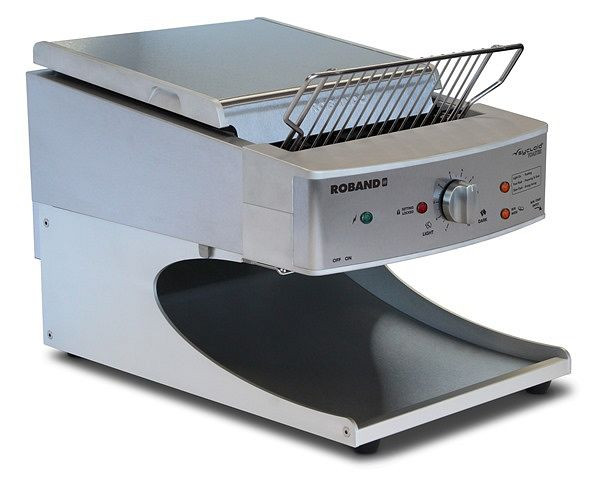 Roband Sycloid grille-pain en continu argent ST500A-F contrôlé par capteur avec système de ventilation, 500 tranches / heure, ST500A-F