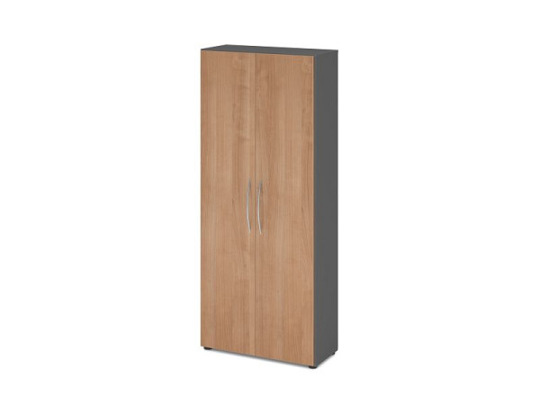 Armoire Hammerbacher 5OH 34, profondeur 6 cm BM graphite/noyer, V4100/G/N/BM