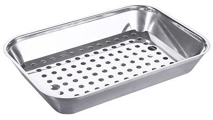 Grill/bac collecteur Contacto 35 cm avec insert perforé, 7744/350
