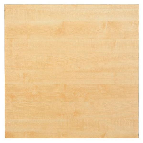 Plateau de table Hammerbacher 80x80cm avec système de perçage érable, forme rectangulaire, VKP08/3
