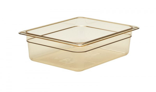 Cambro H-PAN™ GN1/2-100 Casseroles résistantes à la chaleur 5,9 L Ambre Lot de 6 24HP150