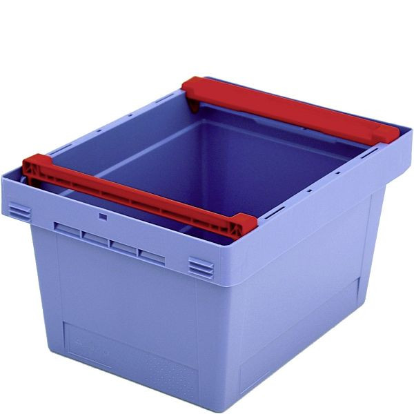 BITO conteneur réutilisable MB couvercle/barre/skid /MBB43221 400x300x223 bleu pigeon, barre, C0402-0032