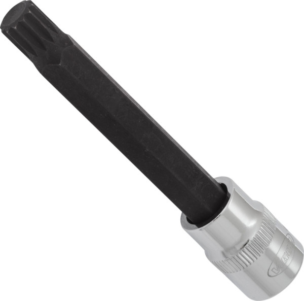 Embout de tournevis VIGOR, carré creux 10 mm (3/8"), profil cannelé interne XZN, M10, longueur : 93 mm, pour commande manuelle, V6118