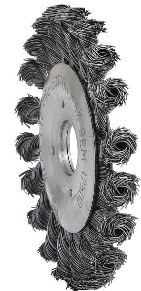 KS Tools brosse ronde en fil d'acier 0,5 mm, diamètre 115 mm, 340.0042