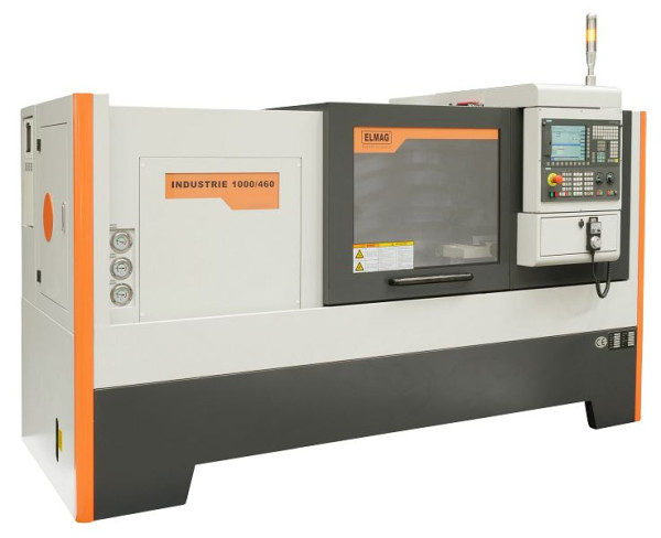 Tour CNC ELMAG, INDUSTRIE 1000/460incl. Mandrin de tour hydraulique et commande de contre-pointe hydraulique Siemens 828D avec Shopturn, 88181