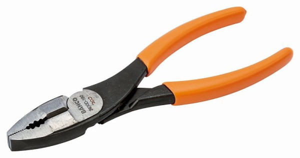 Pince universelle Bahco, chromée, poignées revêtues de PVC, 180 mm, emballage industriel, 2630DC-180IP