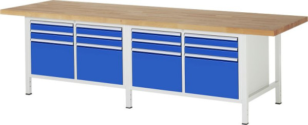 Etabli RAU série 8000 - modèle 8474, L3000 x P900 x H840-1040 mm, 13-8474A2-309B4H.11