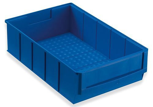 Boîtes à étagères DENIOS classic-line A1-B, PP, 185 x 300 x 81 mm, bleu, UE : 8 pièces, 265-153