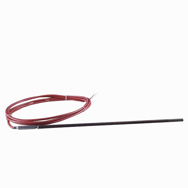 Thermomètre à résistance de gaine JUMO, silicone 2.5m, 1xPt100 dl, 6x300mm, -50 à + 600°C, 00055767