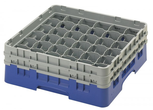 Panier de lavage Cambro 36 compartiments Camrack® 13,3 cm bleu, paquet de 4, 36S434168