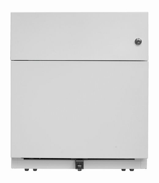 Conteneur roulant Bisley Note™, 1 tiroir universel, 1 tiroir HR, gris clair, NWA59M7SF645