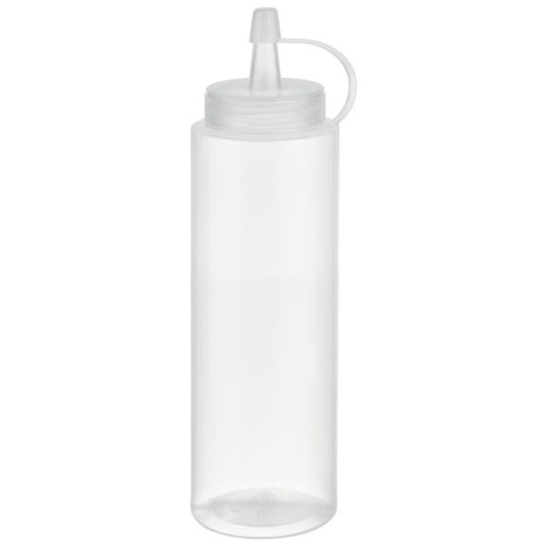 Flacons compressibles APS, paquet de 6, Ø 5 cm, hauteur : 18 cm, 260 ml, polyéthylène, transparent, couvercle à vis, bouchon, ouverture de remplissage : Ø 3 cm, 93250